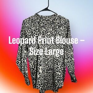 Leopard Print Blouse